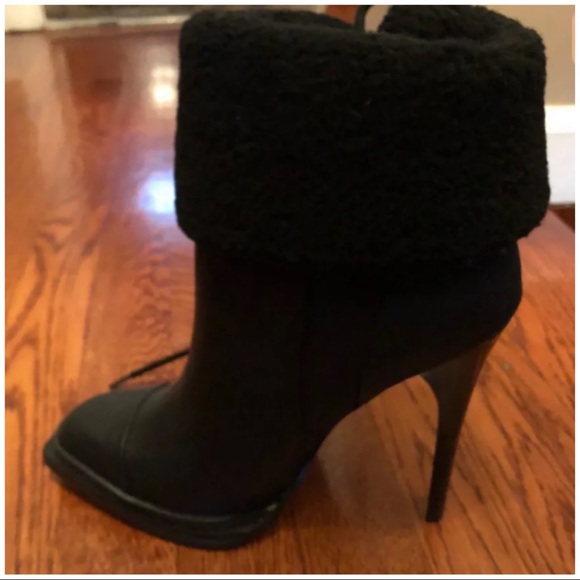 GX Black 'Tribe' Foldover Cuff Boots Size 8 - Picture 3 of 5